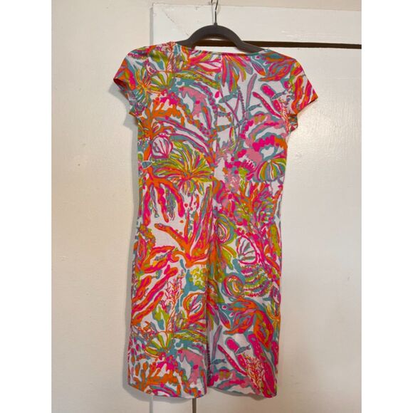Lilly Pulitzer Brewster Dress Scuba to Cuba 100% cotton short sleeve dress XS - Picture 4 of 4